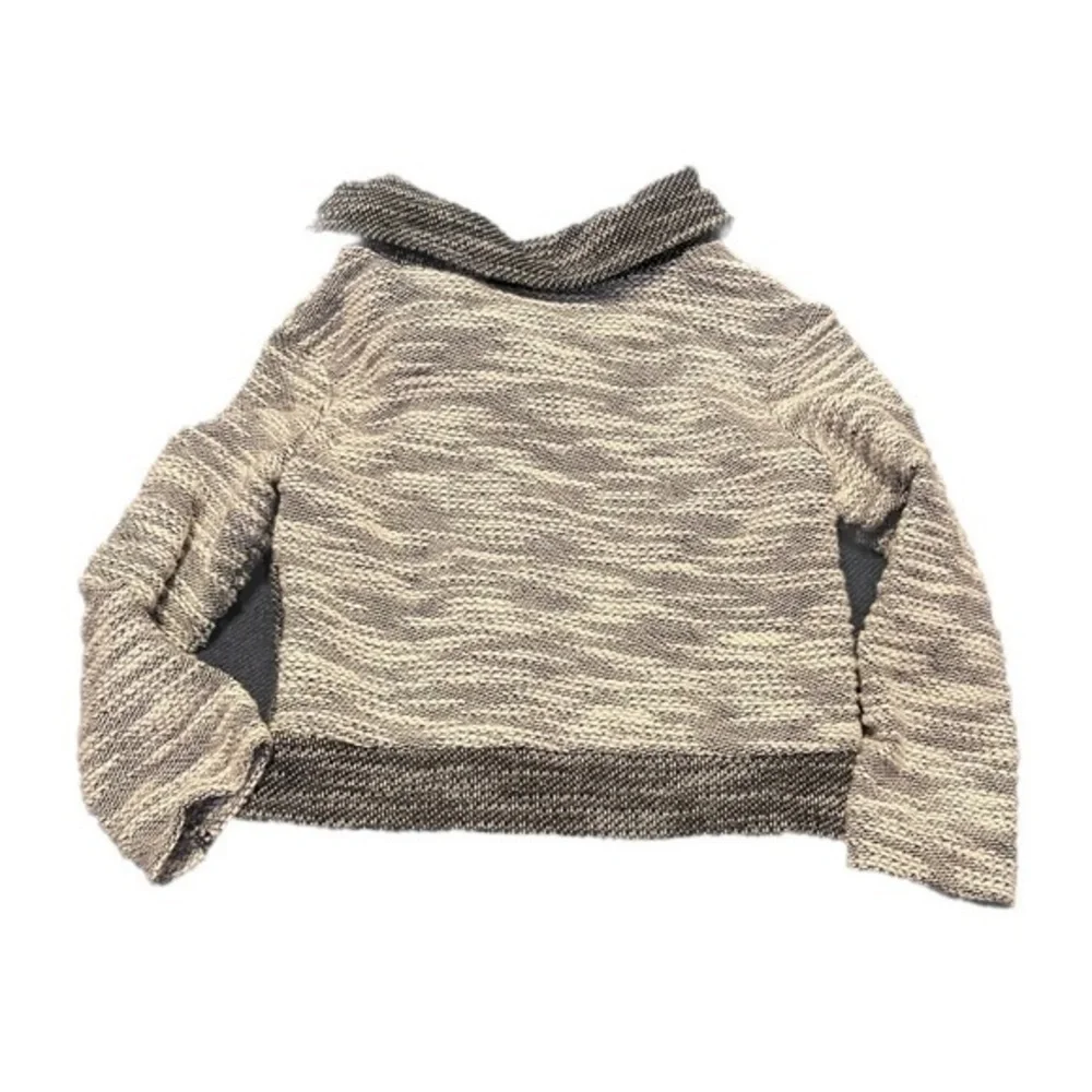 Cherokee 4T dark & light‎ grey tweed  marl cotton blend zip moto jacket